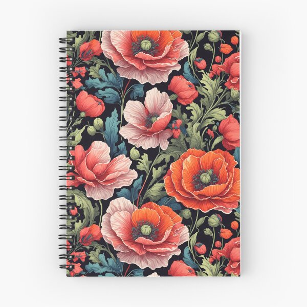 Item preview, Watercolor Poppy Flower Pattern designed and sold by Patternliss.