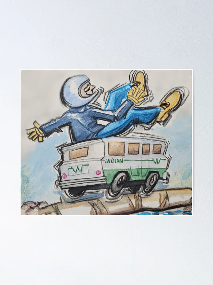 Thumbnail 1 of 3, Poster, Toy RV Ride designed and sold by DrawnToColour.