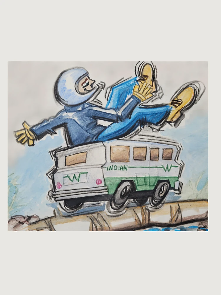 Thumbnail 6 of 6, Premium Oversized Sweatshirt, Toy RV Ride designed and sold by DrawnToColour.