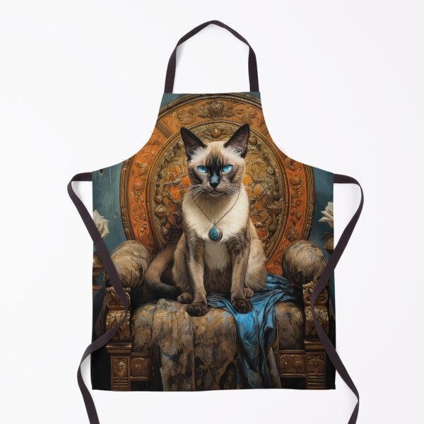 Item preview, Siamese Cat on Throne 02 designed and sold by Elisabeth Lucas.