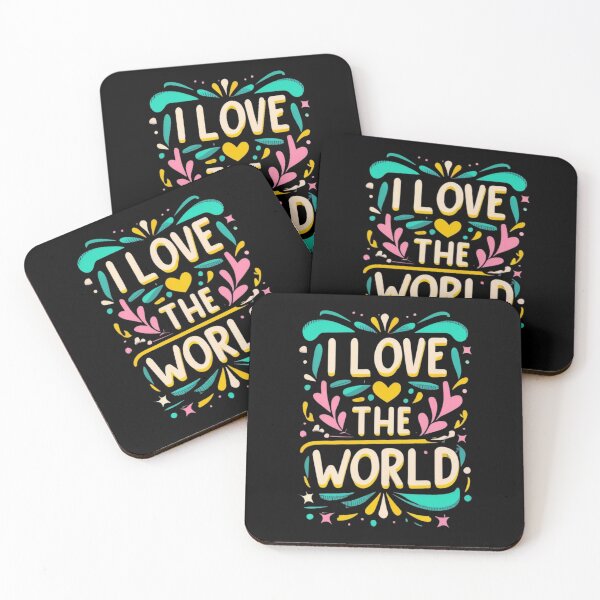 Item preview, I Love the world designed and sold by TrendyPalette.