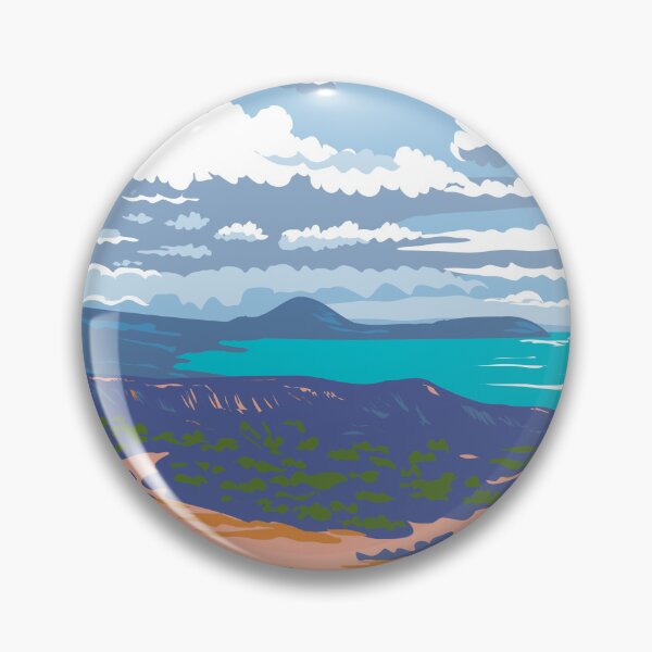 Item preview, Diamond Head Crater in Honolulu Hawaii WPA Poster Art designed and sold by patrimonio.