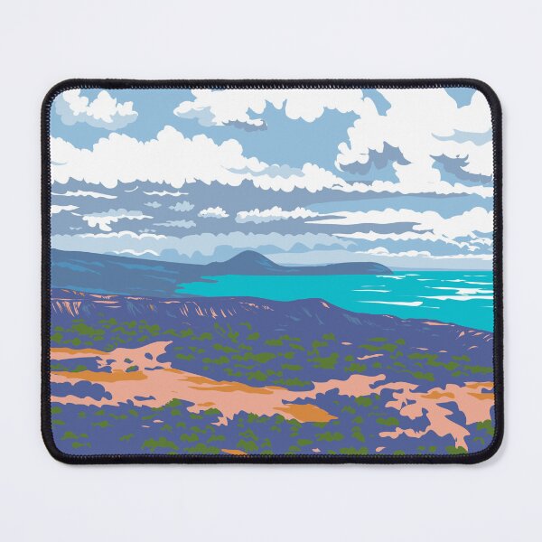 Item preview, Diamond Head Crater in Honolulu Hawaii WPA Poster Art designed and sold by patrimonio.