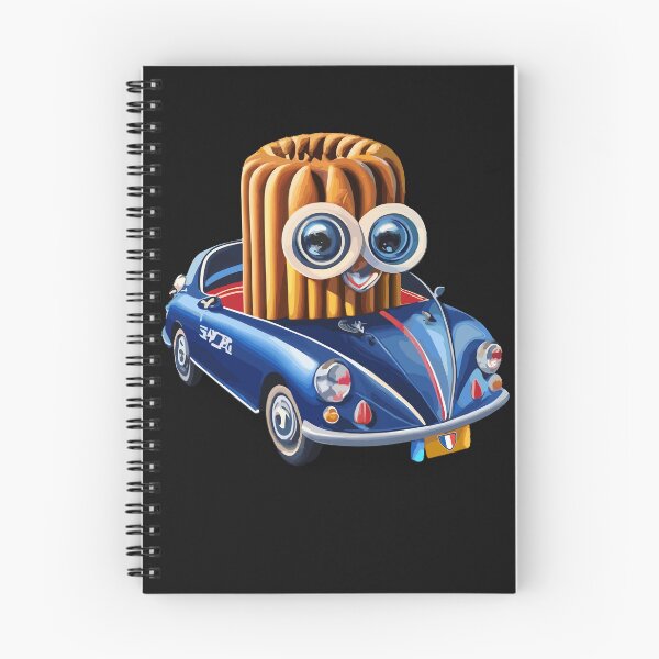 Item preview, Cute Sweet Canelé de bordeaux on a Little Blue French racing car: gift idea T-Shirt designed and sold by lemamis.