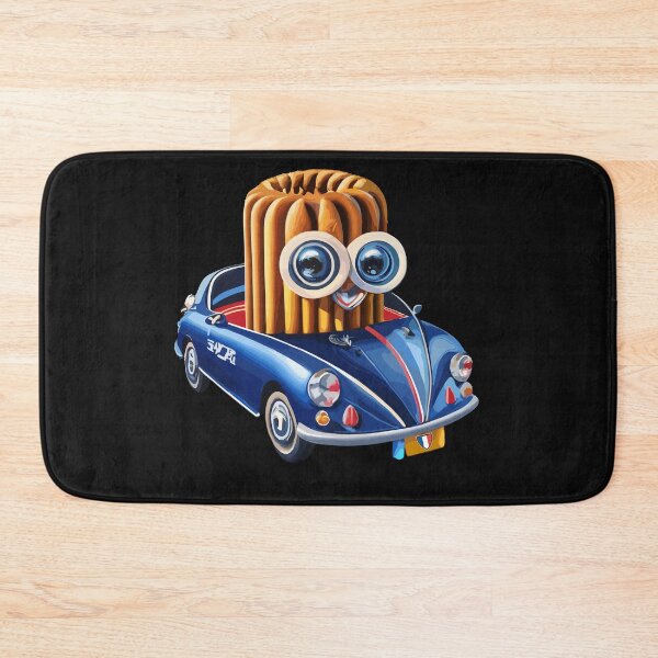Item preview, Cute Sweet Canelé de bordeaux on a Little Blue French racing car: gift idea T-Shirt designed and sold by lemamis.