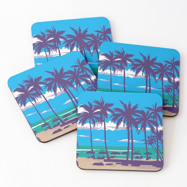 Item preview, Waikiki Beach in Honolulu Hawaii WPA Poster Art designed and sold by patrimonio.