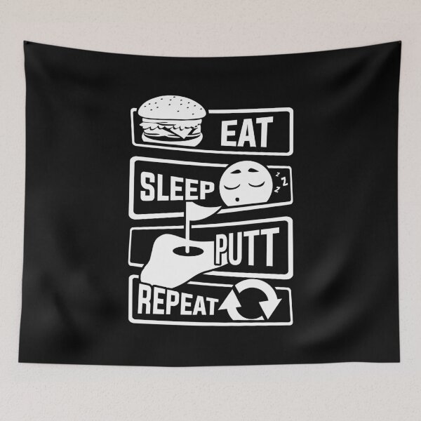 Item preview, Eat Sleep Putt Repeat - Golf Golf Ball Golf Course designed and sold by anziehend.