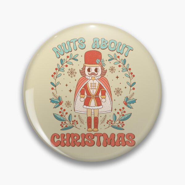 Item preview, Nuts About Christmas Nutcracker Christmas Holly designed and sold by ArtMeetsPizza.