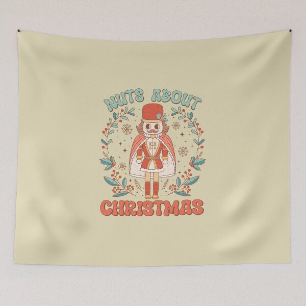 Item preview, Nuts About Christmas Nutcracker Christmas Holly designed and sold by ArtMeetsPizza.