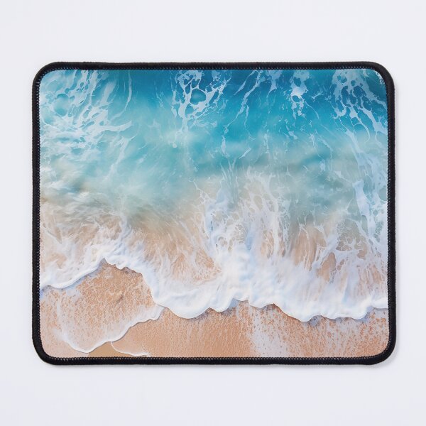 Item preview, Coastal Blue ocean waves on beach  designed and sold by Inktown.