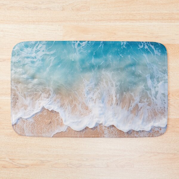 Item preview, Coastal Blue ocean waves on beach  designed and sold by Inktown.