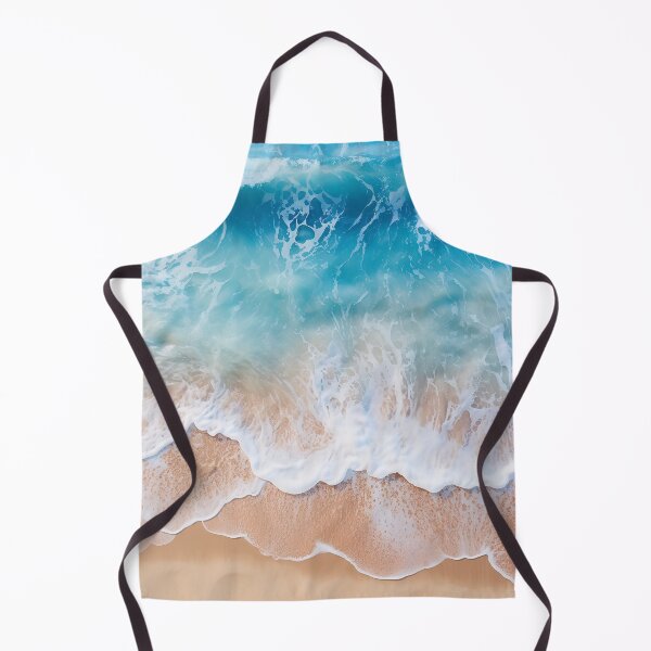 Item preview, Coastal Blue ocean waves on beach  designed and sold by Inktown.