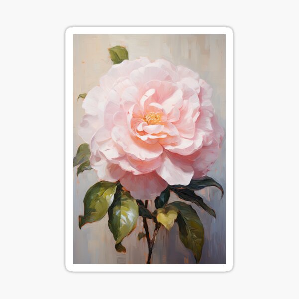 Camellia Flower Sticker – CJ's Sticker Shop