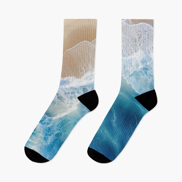 Item preview, Blue ocean waves on coastal beach  designed and sold by Inktown.