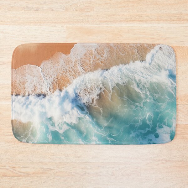 Item preview, Blue ocean waves on coastal beach design  designed and sold by Inktown.
