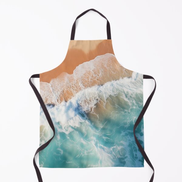 Item preview, Blue ocean waves on coastal beach design  designed and sold by Inktown.