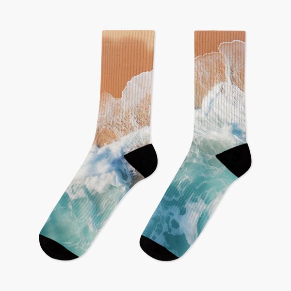 Item preview, Blue ocean waves on coastal beach design  designed and sold by Inktown.