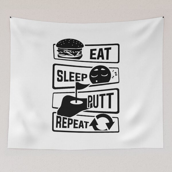 Item preview, Eat Sleep Putt Repeat - Golf Golf Ball Golf Course designed and sold by anziehend.