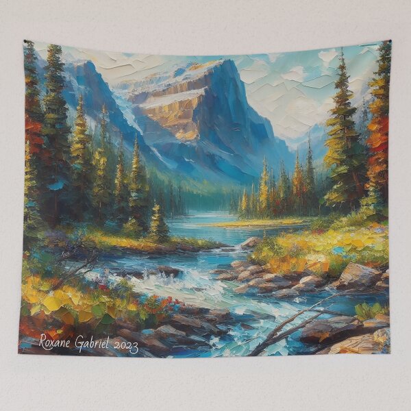 Item preview, Colorful Mountains designed and sold by roxanegabriel.