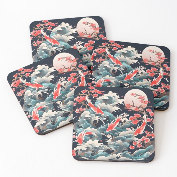 Item preview, Koi Fish in the Waves designed and sold by digitalverser.