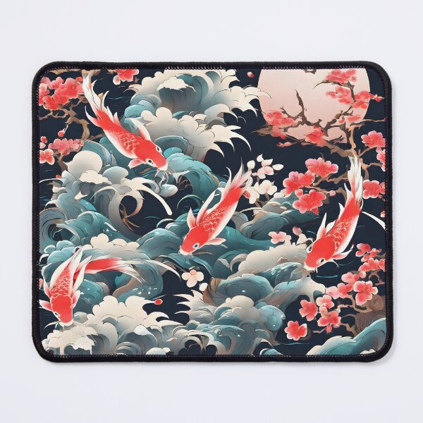 Item preview, Koi Fish in the Waves designed and sold by digitalverser.