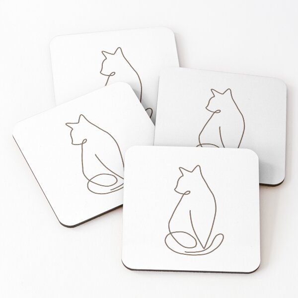 Item preview, Kitty cat line art designed and sold by adesignworld.