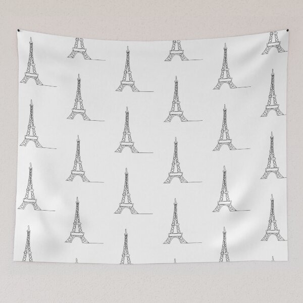 Item preview, Eiffel Tower line art designed and sold by adesignworld.