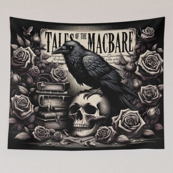 Item preview, Raven, Skull & Wilted Roses in a Tale of Dark Mysteries designed and sold by Newpixelland.