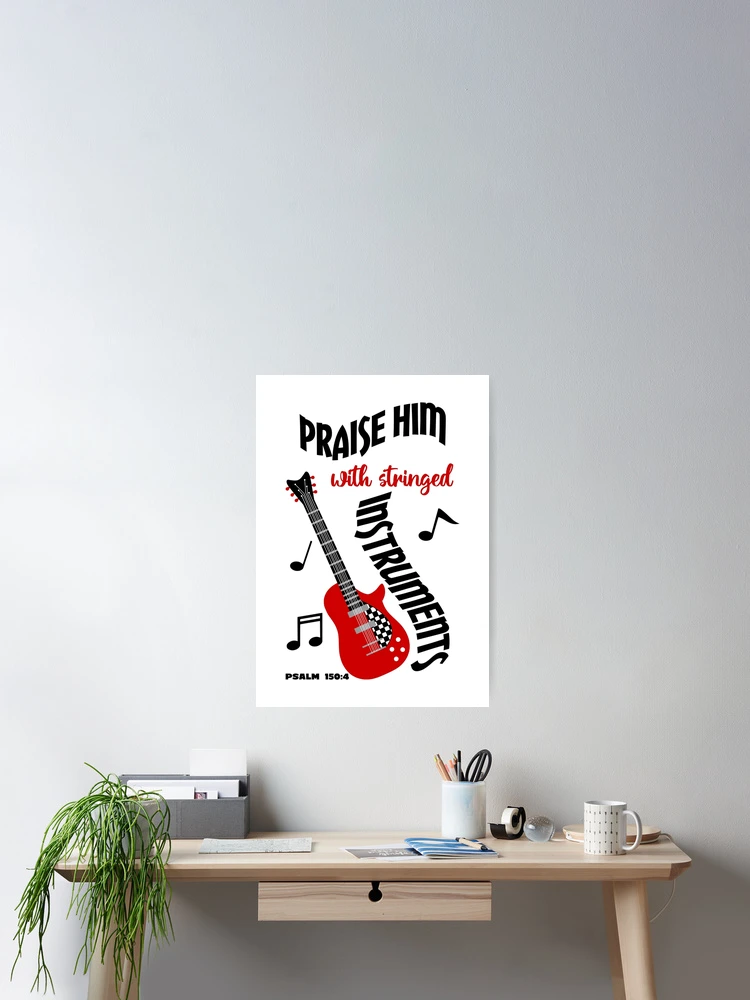 Thumbnail 2 of 3, Poster, Praise Him With Stringed Instruments designed and sold by Rili22.
