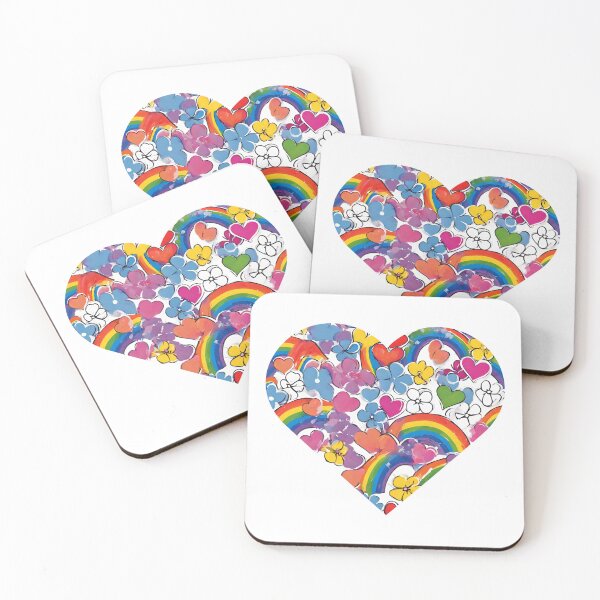 Item preview, Watercolor Rainbows, Flowers and Hearts  designed and sold by silviaol.