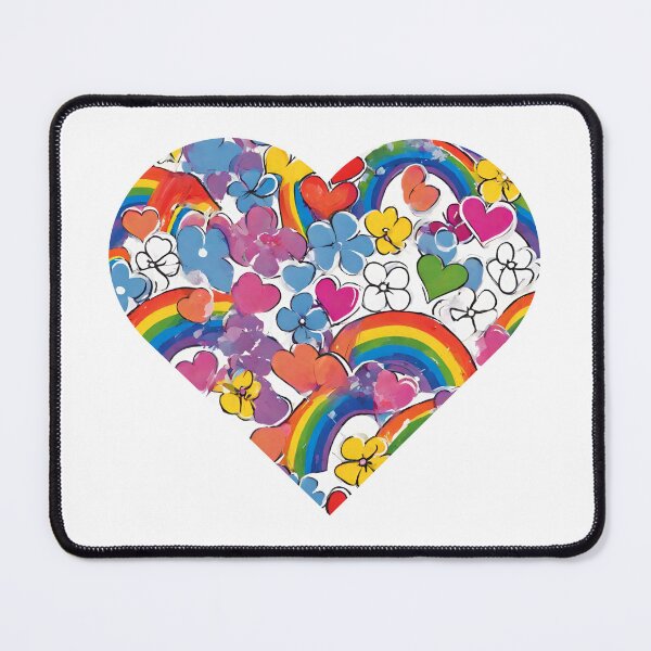 Item preview, Watercolor Rainbows, Flowers and Hearts designed and sold by silviaol.