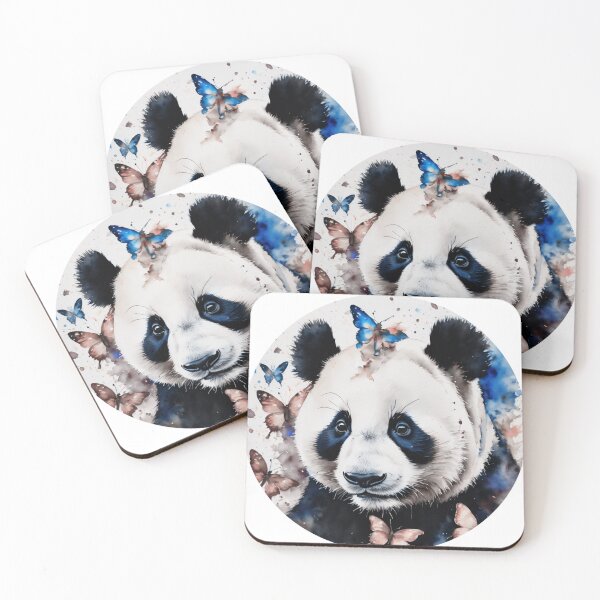 Item preview, Watercolor Panda With Butterflies designed and sold by Nourch.