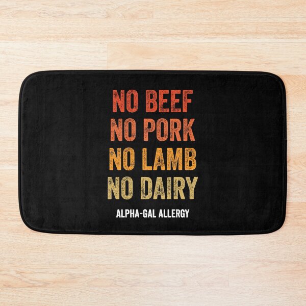 Item preview, No Beef Pork Lamb Dairy Alpha-Gal Allergy designed and sold by LADistrictGarb.