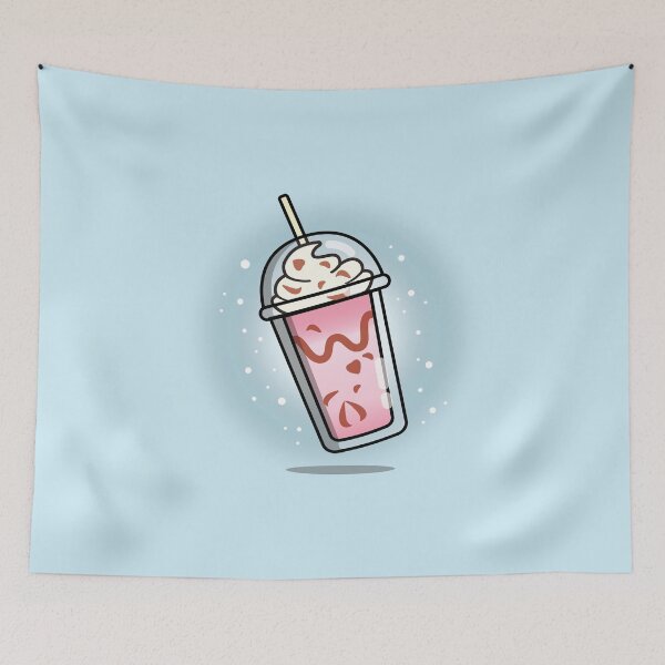 Item preview, Strawberry Frappe designed and sold by Jem Illustration.