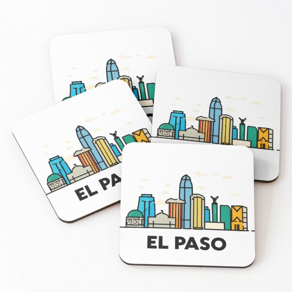 Item preview, El Paso, Texas | City Drawing Minimalist Style designed and sold by CircinusStore.