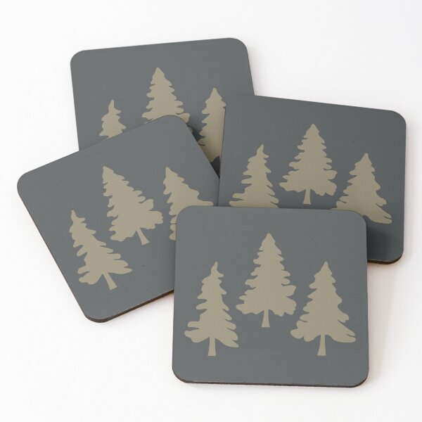 Item preview, three golden pine trees designed and sold by PlkDesign.
