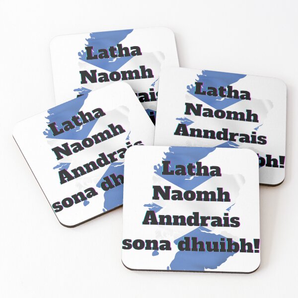 Artikelvorschau, Latha Naomh Anndrais sona dhuibh! Schönen Andreastag! entworfen und verkauft von Zen-Hues.