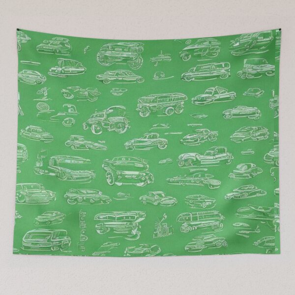 Item preview, Cars with green background designed and sold by RetseEster.