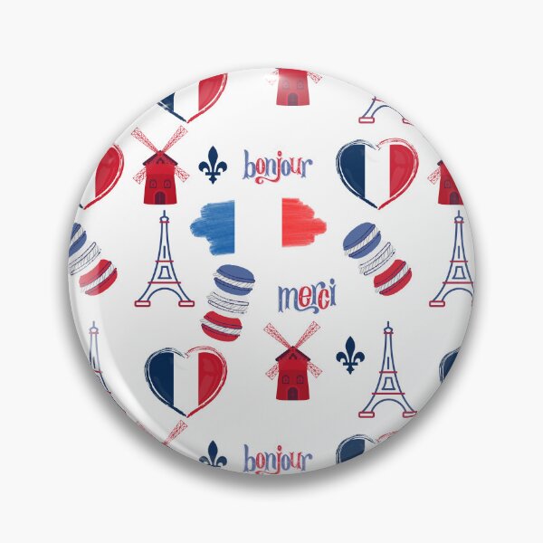 Item preview, Vive La France seamless pattern  designed and sold by eireaine.