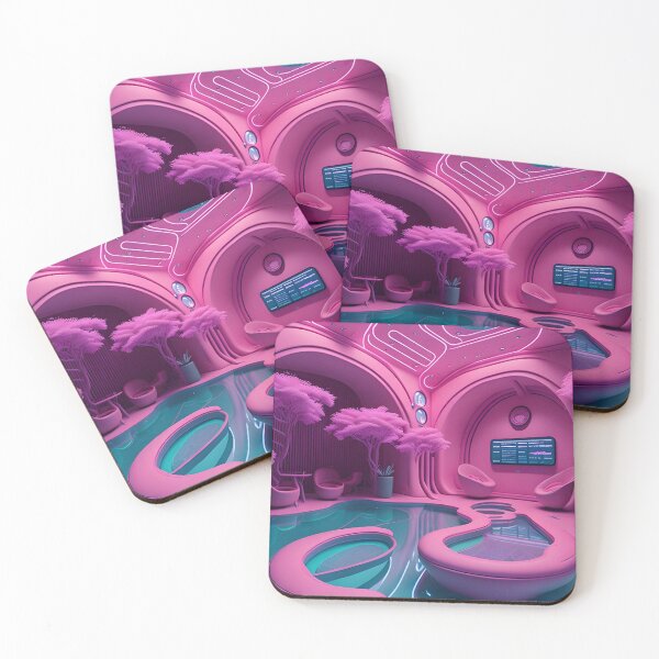 Item preview, Vaporwave Swimming Pool, AI Art designed and sold by avis-aesthetic.