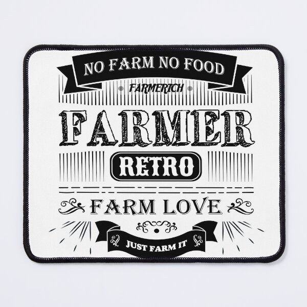 Item preview, No Farm No Food Farmerich Retro Farmer designed and sold by DjenShop.
