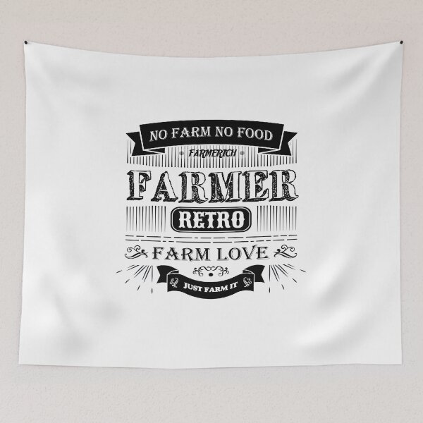 Item preview, No Farm No Food Farmerich Retro Farmer designed and sold by DjenShop.