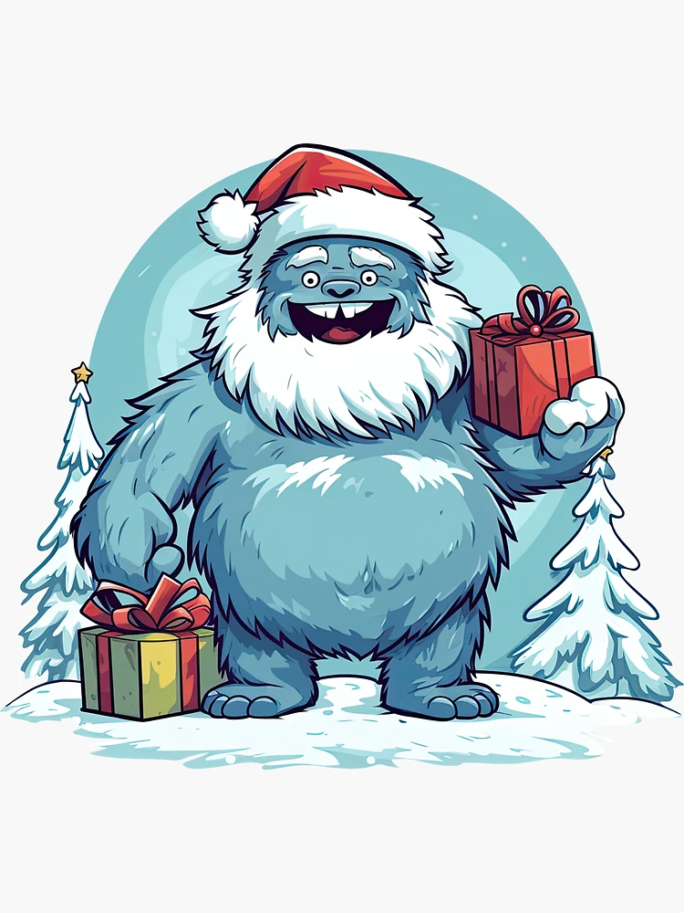 Hello Yeti. Christmas Collection, Yeti Clipart, Yeti png, Ch