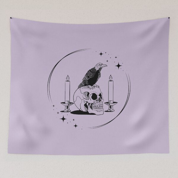 Item preview, Celestial Skull and Crow designed and sold by dobiegerl.