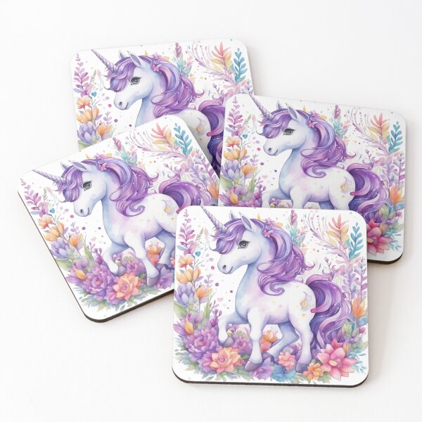 Item preview, Cute Floral Unicorn designed and sold by purplesensation.