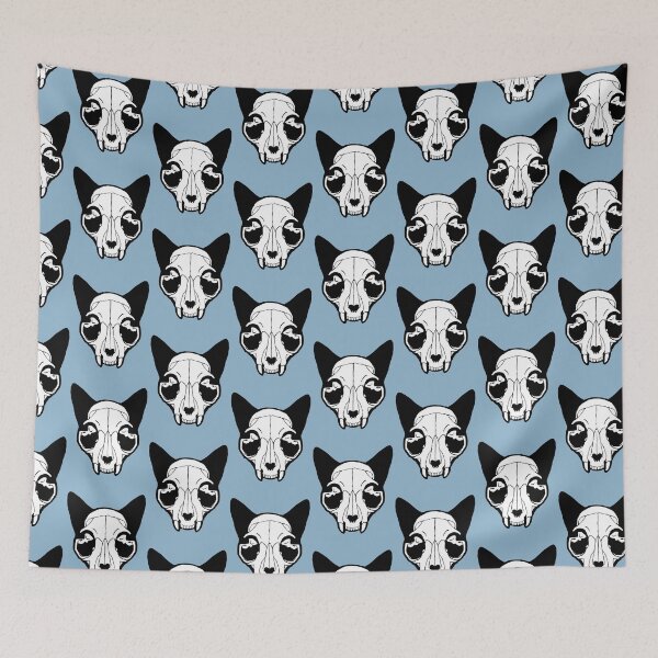 Item preview, Cat Skull Black and White designed and sold by Rio Mijal.