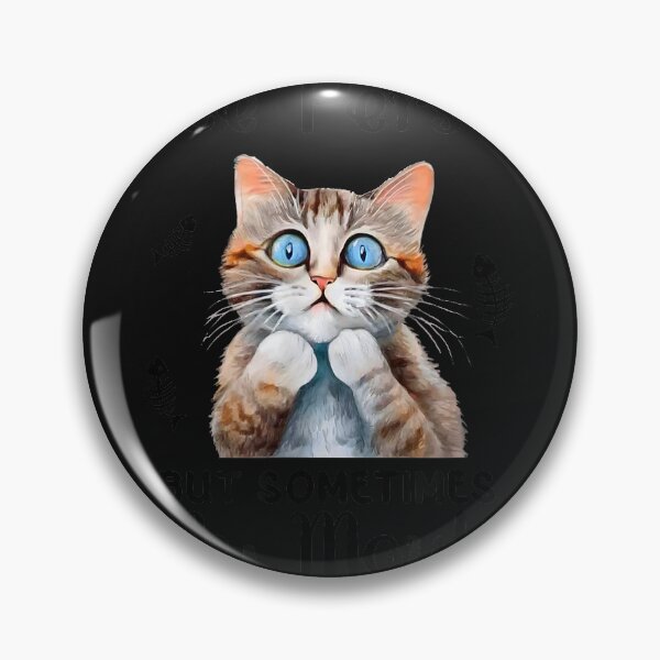 Item preview, I Try to Be Nice, My Mouth Doesn't Cooperate, Funny Cat T-Shirt designed and sold by UllaGerlach.