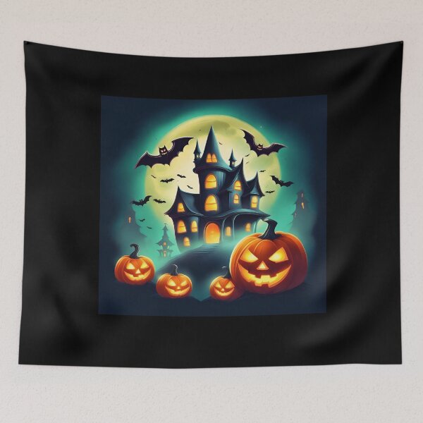 Item preview, Happy Halloween in a Haunted House designed and sold by Ulandia.