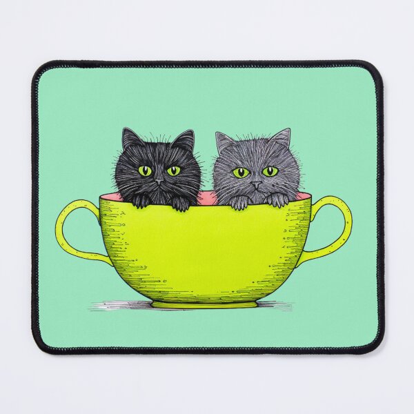 Item preview, Earl and Grey Tea Cup Cats  designed and sold by Meowski & Co..