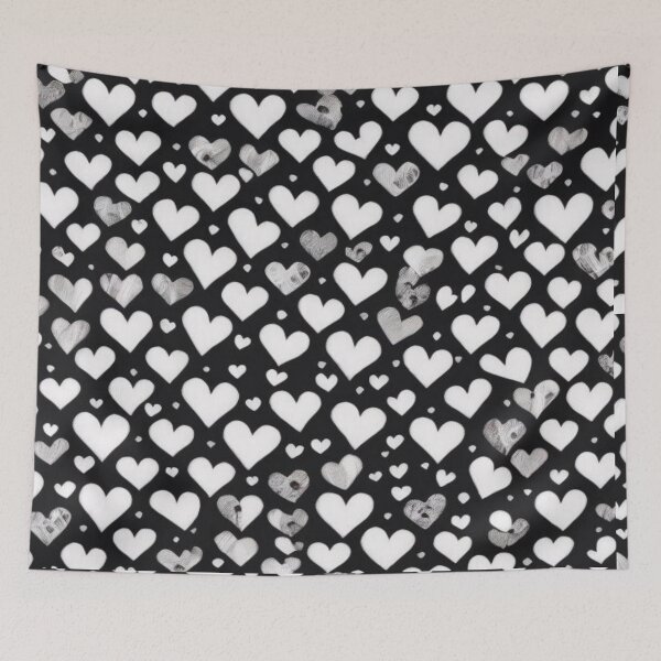 Item preview, Black & White Hearts  designed and sold by RetseEster.